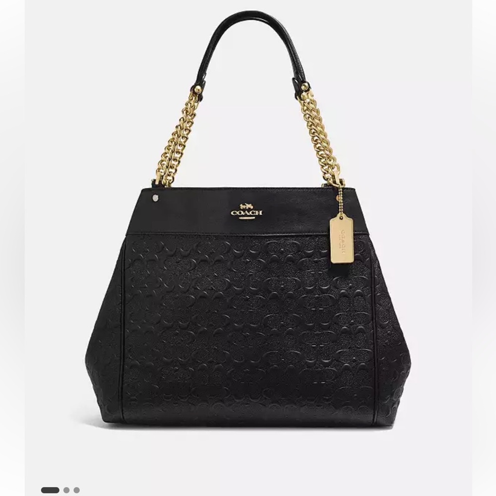 Coach Lexy Chain Shoulder Bag in Signature Leather